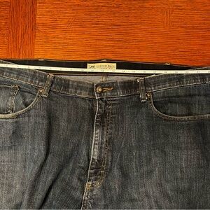 Lee Men's Dark Wash Relaxed Jeans 44x34